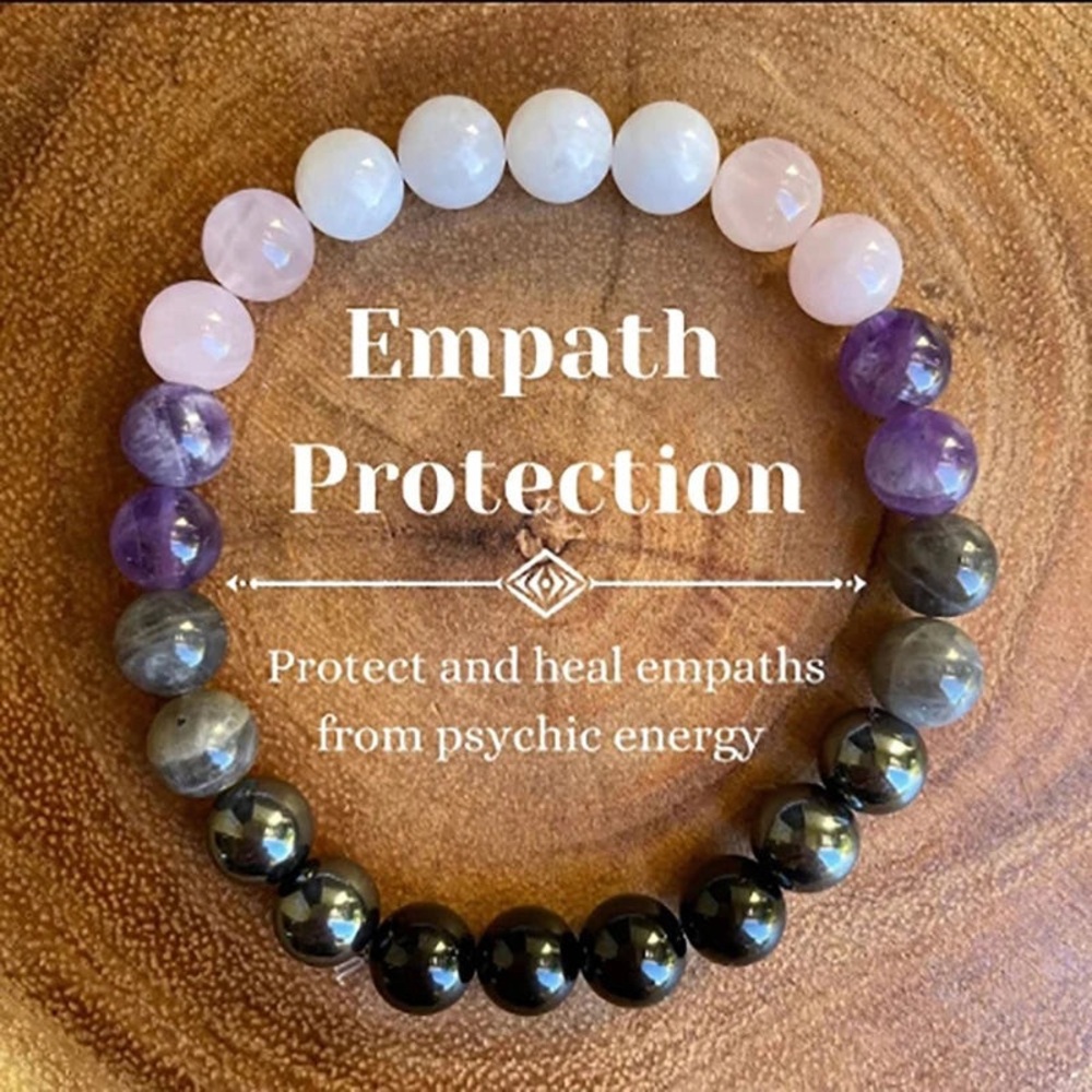 NWT Intention Stone Bead Bracelet Empath Protection